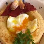 Receta de humus de garbanzo y huevo Volcan de Aragon